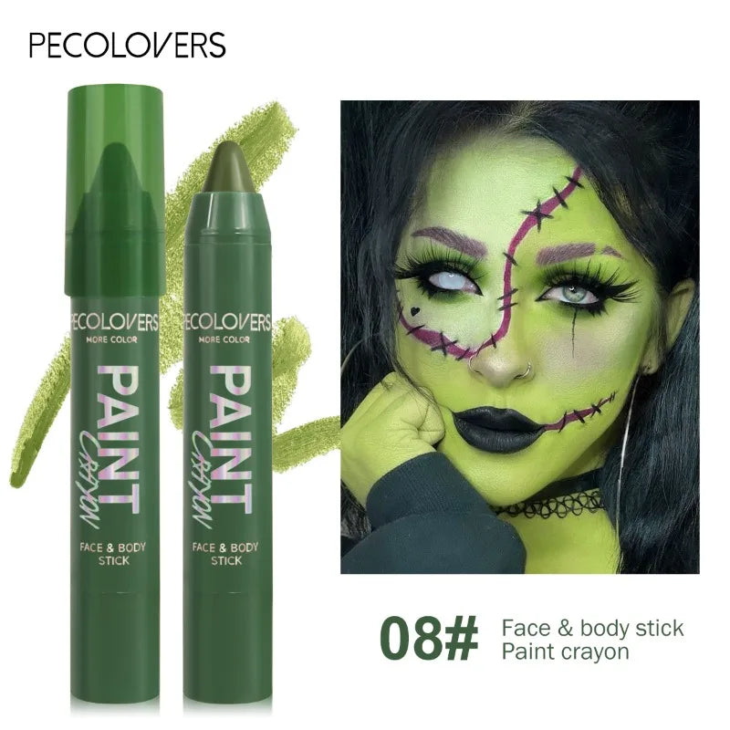 Body Painted Pen, Face Paint, Waterproof and Sweat-proof, Long-lasting and Natural, Suitable for Halloween Holiday Makeup