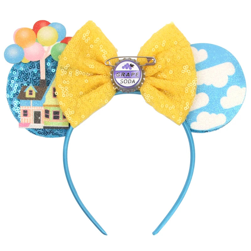 2023 Mouse Ears Headband For Kids Adult Halloween Spider Sequins Bow Hairband Festival Party Cospaly DIY Hair Accessories