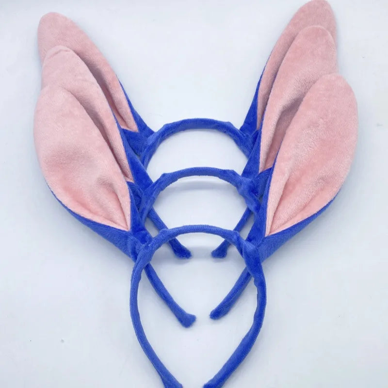 Halloween New Purple Long Ear Headband Adult Children's Birthday Party Rabbit Ears Hair Hoops Headgear