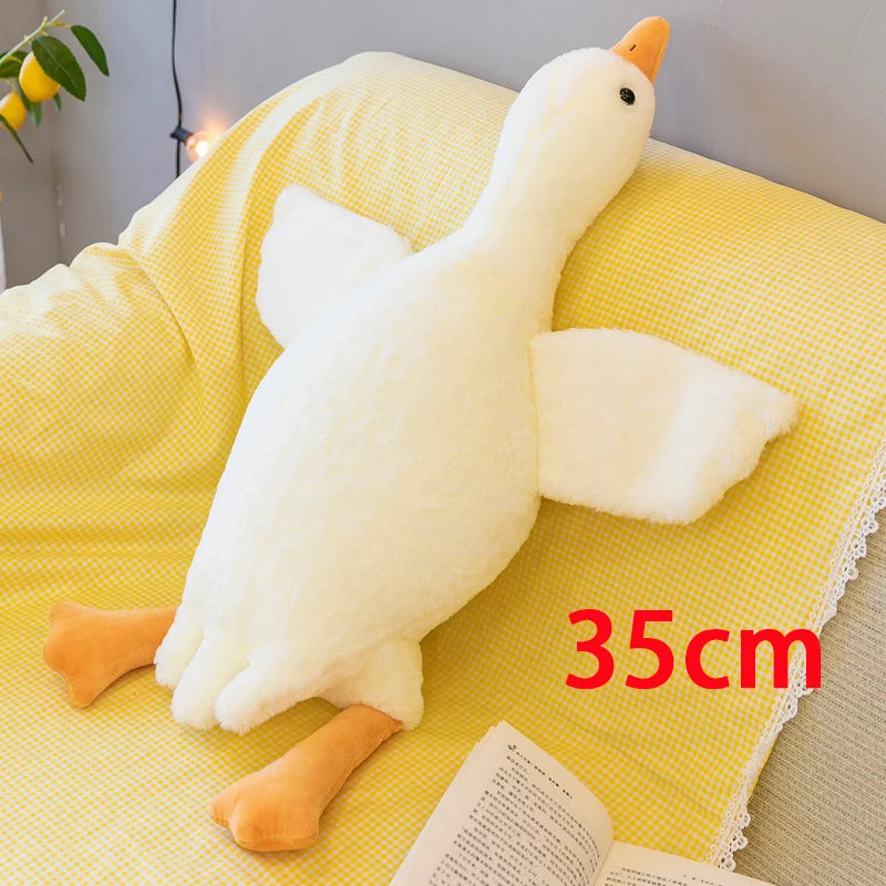 Hot 35/50/90/130CM Funny Goose Plush Stuffed Soft Duck Sleeping Pillow Sofa Cushion Kids Girlfriend Birthday Gift Toy