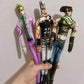 28cmJoJo Jotaro Kujo Joseph Joestar Gyro Zeppeli Johnny Joestar Stuffed Doll Abstract Wire Skeleton Cosplay Fans Collection Gift