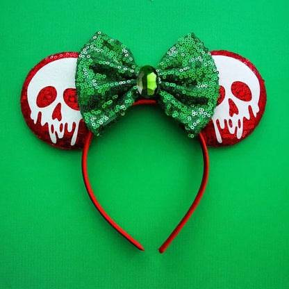 Disney Halloween Ear Headbands For Adults Kids Cosplay Bat Skeleton Maleficent Hairband Girls Ghost Women Party Hair Accessories