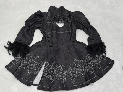 Anime Nier Automata Cosplay 9S Yorha 2B Cosplay Suit Male Women Outfit Wig Disguise Costume Plus Size Fancy Party Black Dress