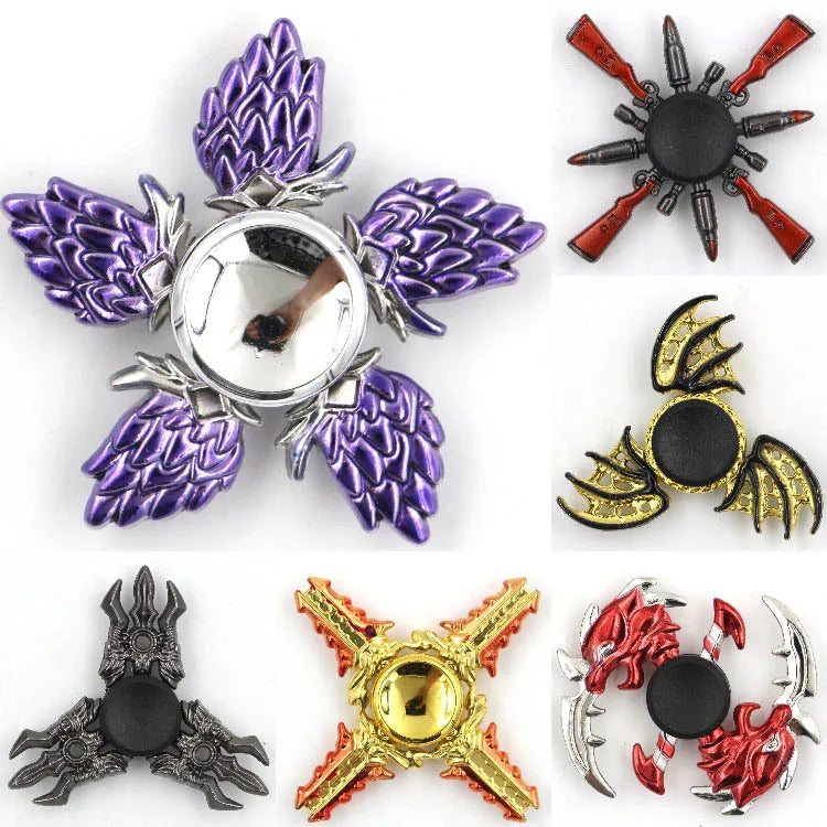Colorful Figdet Spinner Zinc Alloy Smooth Bearings Anime Game Hand Spinner Stress Relief Fingertip Gyro Toys For Adult Gifts