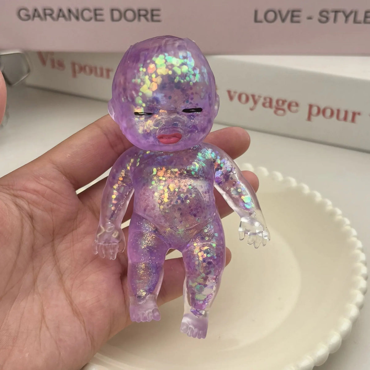 Squishy Maltose Sugar Glitter Shiny Stress Relief Toy Stretchable Slow Rising Fidget Toy Adults Stress Relief Gifts Home Decor