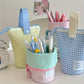 Jolly House Large Capacity Pencil Case, Zipper Fabric Desk Organizer Pen Holder for School Office Travel