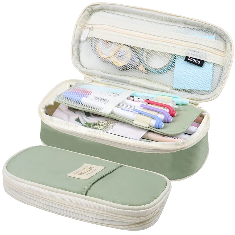 Kawaii Pencil Cases Large Capacity Pencil Bag Pouch Holder Box for Girls Office Students Organizer School Stationery Supplies