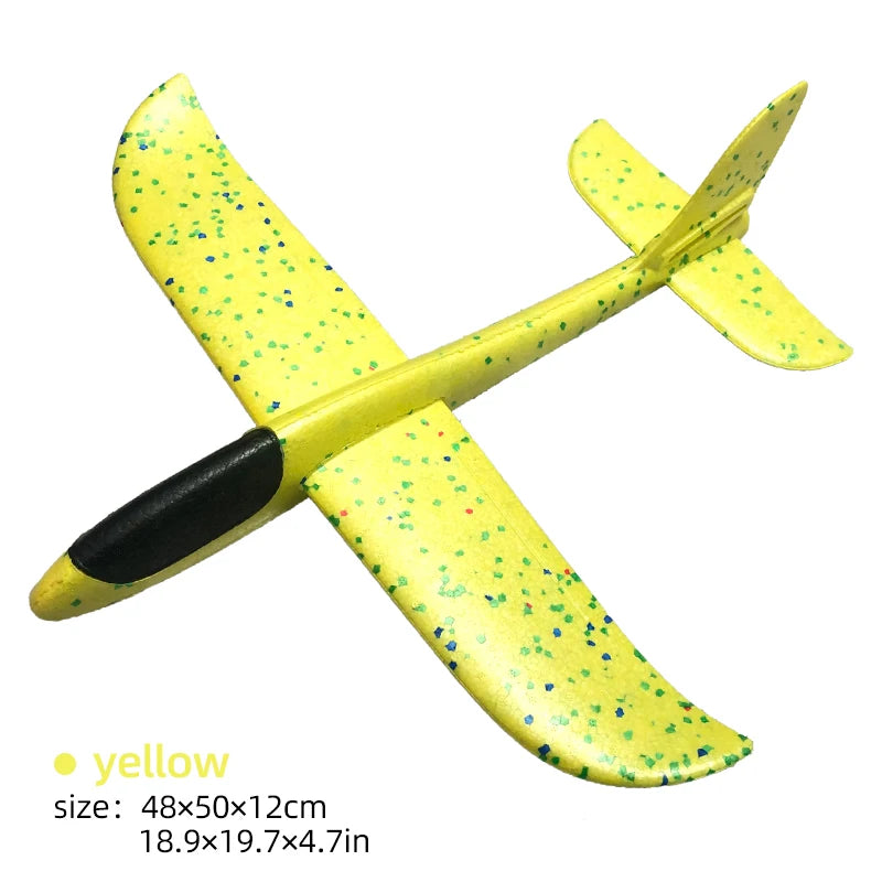 50/33CM Big Flash Glider Foam Plane Hand Throw Light Inertial LED AirPlane Outdoor Launch Fun of Kids Toys for Children Boy Gift