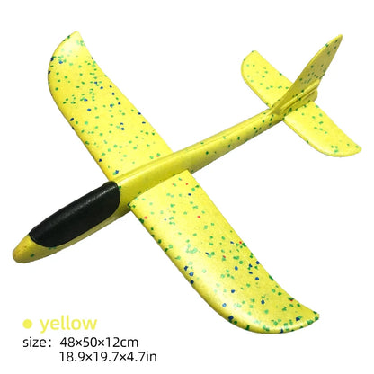 50/33CM Big Flash Glider Foam Plane Hand Throw Light Inertial LED AirPlane Outdoor Launch Fun of Kids Toys for Children Boy Gift