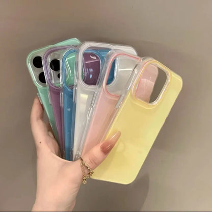 Fashion Candy Shockproof Silicone Bumper Phone Case For iPhone 18 17 16 Pro Max 15 14 13 12 11 XS X XR 16E 7 8 16 Plus Air Cover