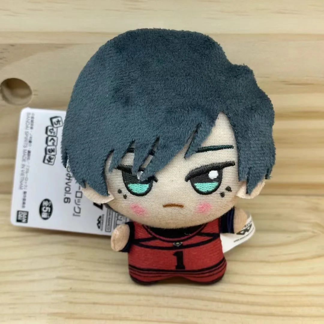 Mini BLUE LOCK Plush Stuffed Doll Seishiro Nagi Isagi Yoichi Chigiri Bachira Meguru Doll Pendant Keychain Toy For Gifton Birthda