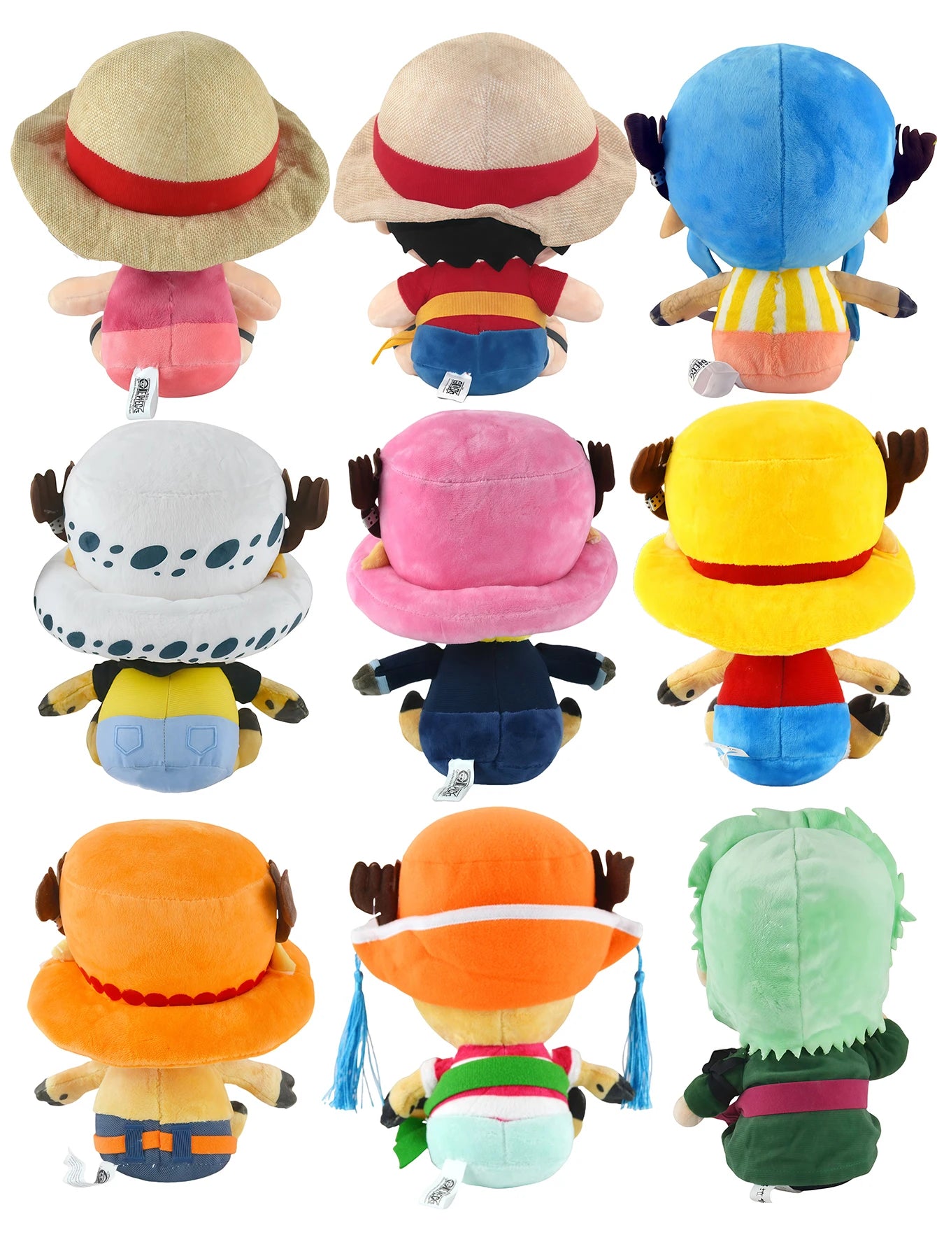 Japanese Anime 25cm One Piece Original Plush Toys CartoonFigure Luffy Chopper Ace Roronoa Zoro Cute Stuffed Doll Kids Xmas Gifts