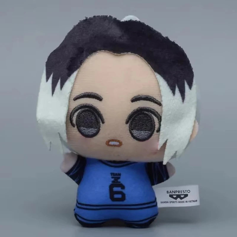10cm Blue Lock Plush Toy Keychain Seishiro Nagi Isagi Yoichi Chigiri Bachira Meguru Charm Anime Peripheral Cute Stuffed Doll Bi