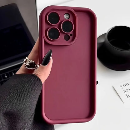 Candy Color Soft TPU Case For iPhone 18 17 17e 16 14 15 Pro Plus 13 12 11 Pro Max 16e Shockproof Silicone Phone Cover Fundas