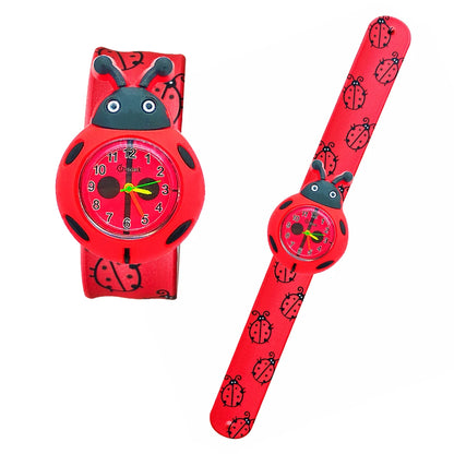 Cartoon Printed Strap Children's Watch Colorful Silicone Baby Birthday Gift Kids Study Time Toy Girls Boys Watch Clock Bracelet