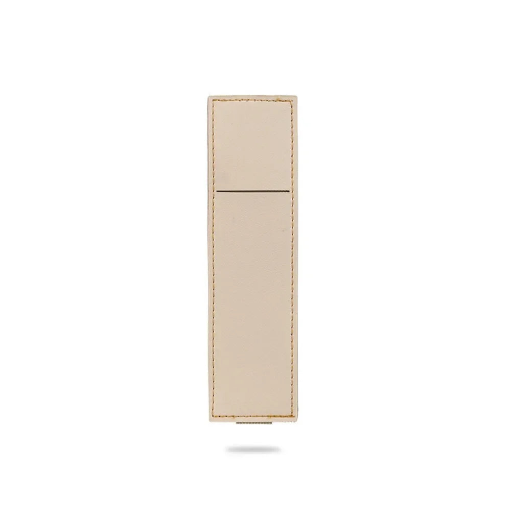 Pu Leather Pen Bag Elastic Buckle Book Notebook Fashion School Pen Case for Office Meeting Easy Carry Office Student Stationery