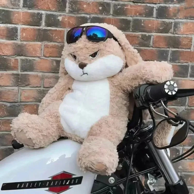 35cm Angry Rabbit Plush Toy Cute Long Eared Rabbit Stuffed Animals Soft Plush Children Gifts Doll Room Decor Birthday Gifts