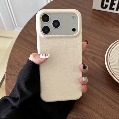 Luxury Leather Texture Phone Case For iPhone 18 17 Pro Max 17 Air 16 Plus 15 14 13 12 11 Pro Max Shockproof Soft TPU Cover Shell