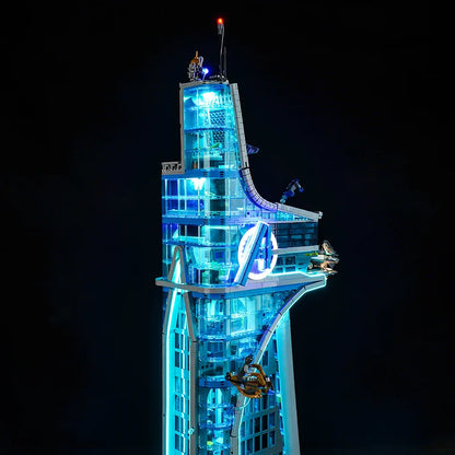 Lazishi LED light 76269 set is suitable for Avengers Tower building blocks (including lighting accessories only)