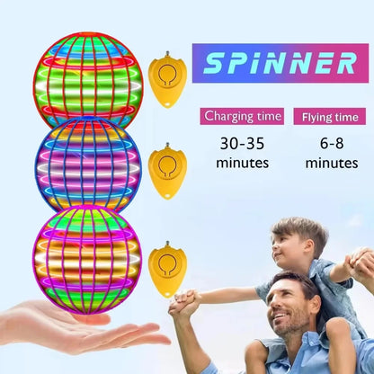 Flying Ball Toy 2025 Hand Controlled Boomerang Hover Ball Toys Fidget Flying Spinner with Magic Lights