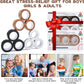3PCS Magnetic Ring Fidget Toys Set ADHD Anxiety Magnetic Finger Spinner Pack for Teens Adults and Kids Magnet Stress Relief Toy