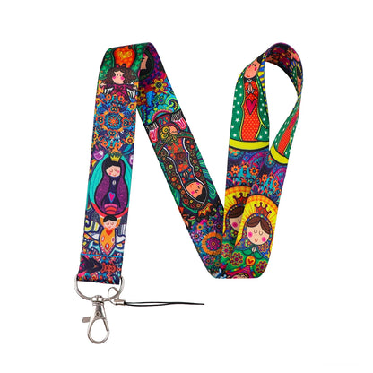 Cute Anime Lanyards For Key Neck Strap Lanyards ID Badge Holder Keychain Key Holder Hang Rope Keyrings Accessories Gifts