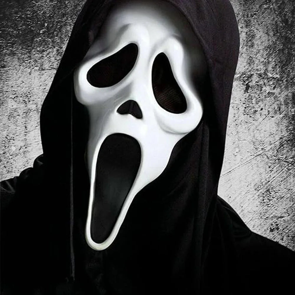 Halloween Mask Natural Latex Horror Skull Mask Party Costume Cosplay Props Horror Full Head Ghost Mask