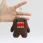 Kawaii Cute Domo Kun Plush Keychain Ball Chain Cartoon Anime Kawaii Cute Bag Keychains Small Xmas Gift
