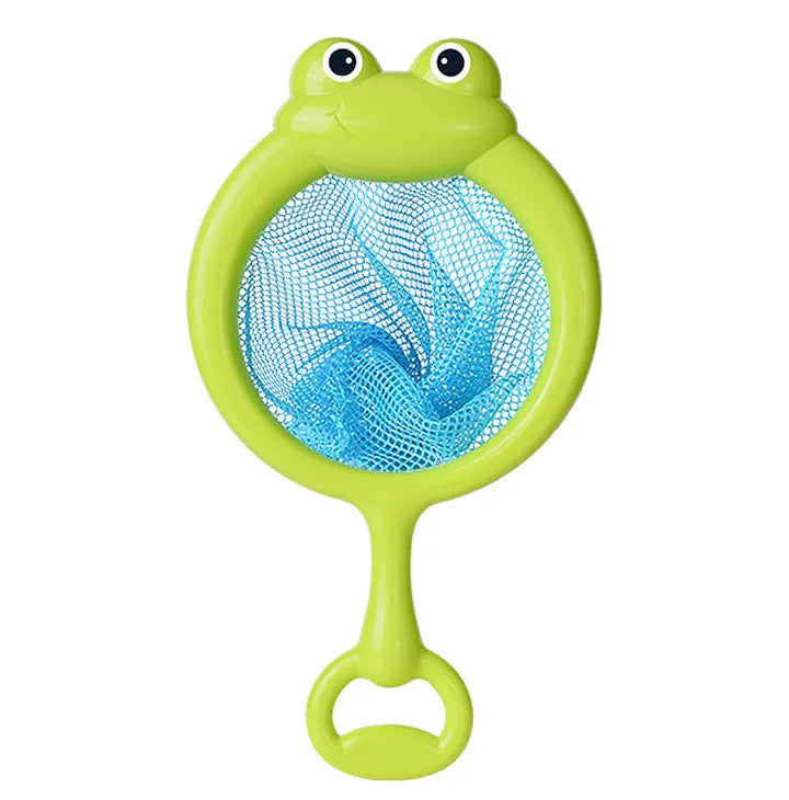 Glowable Animal Washing Water Set Floating Water Light Net Fishing Fish Playing Water Toys Children's Baby Bath Toys Floating