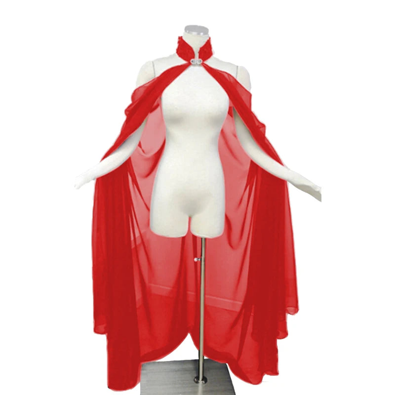 Women Medieval Shawl Cape Chiffon Gothic Wicca Robe Cosplay Dress Cloak Halloween Costume Thin Shawl Cape Stage Costume