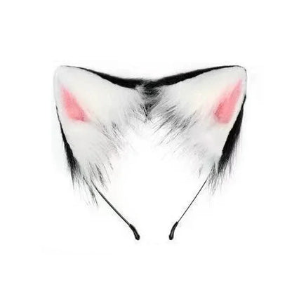 Cat Cosplay Costume Foxes Mask+Tail +Gloves Set  Halloween Costume Accessorie Wolf Therian Theme Party Dress Up Prop Accessories