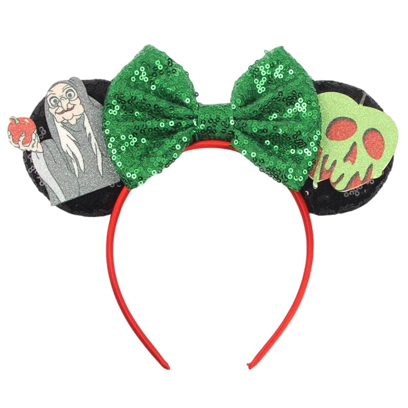 Mickey Mouse Ear Headbands Bow Hairbands Hair Accessories Party Christmas Halloween Princess Decoration Cosplay Costume for Girl