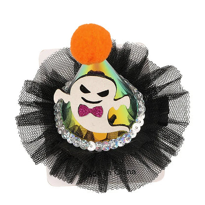 European Style Halloween Hair Clips Creative Pumpkin Ghost Bat Barrettes Themed Party Accessories Unisex