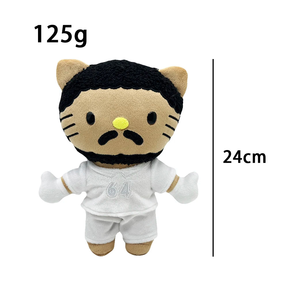 Multiple Styles Cute Cat Eminem XXXTentacion Frank Ocean Plush Toy Doll with Clothes Stuffed Soft Plush Toys Fans Collect Gift