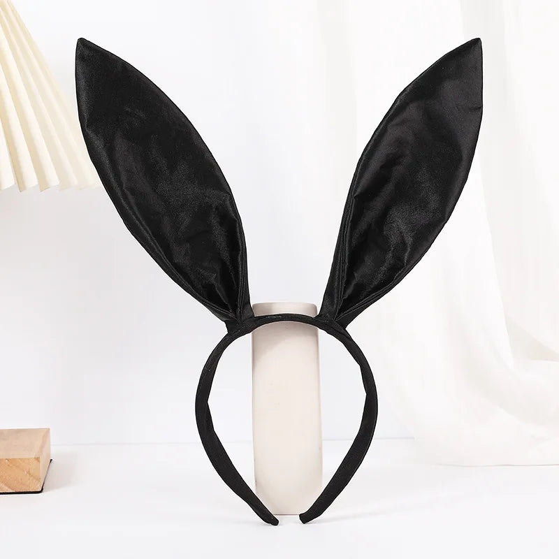 1pc sold color gingham rabbit ear headband in stock headband bunny girl hair clip Halloween rabbit headband