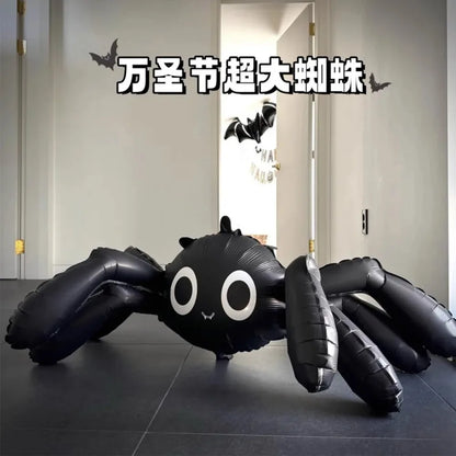 3D Black Spider Balloon Ghost Festival Party Decorations Trick Toy Balloon  Party Supplies Inflatable Ballon