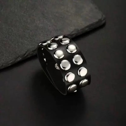 Fashionable Pu Leather Punk Style Rock Band With Personalized Motorcycle Leather Bracelet Suitable For Halloween Gifts