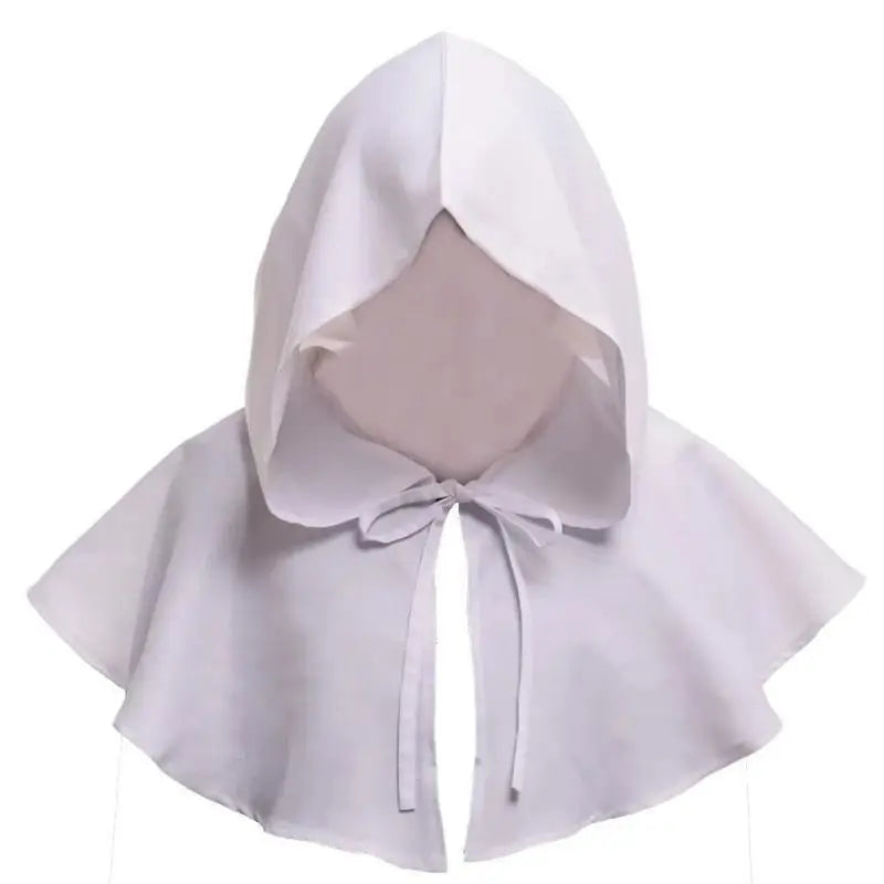 Unisex Men Medieval Costume Renaissance Cloak Hat Halloween Witch Cosplay Costume Hooded Cape Hat Women Halloween Hats