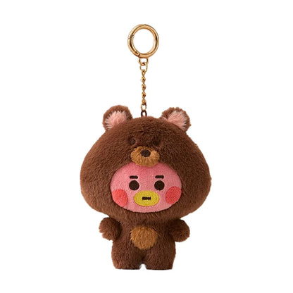 BT21 Koya Shooky Chimmy Cooky mang tata cute and creative kawaii plush keychains and bag charms, adorable doll gifts wholesale
