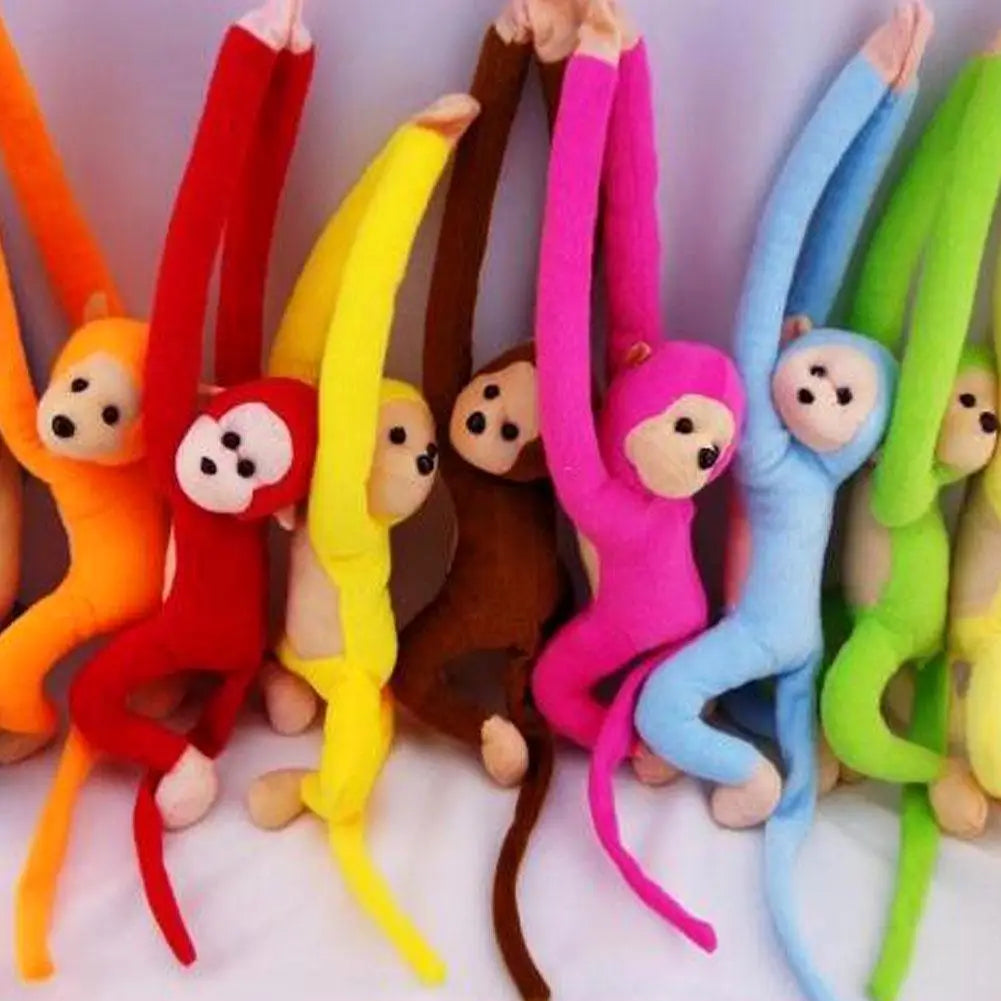 Plush Monkey Toy Stuffed Animal Cute Long Arm Tail Monkey Plush Toy Long Hands Monkey Mascot Room Curtain Decor Kids Toys