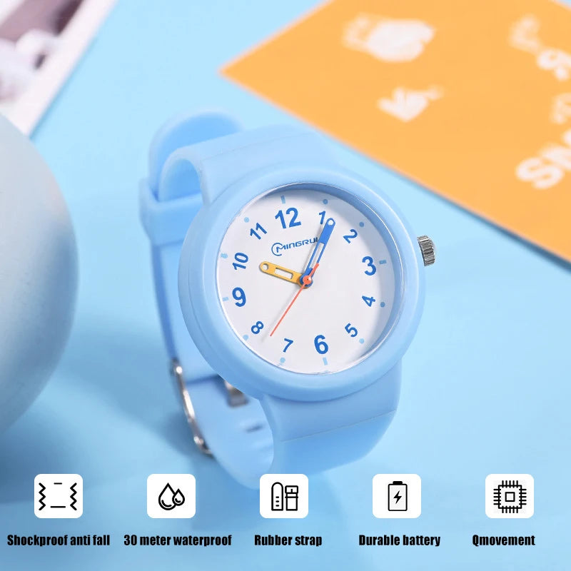 UTHAI CA03 3-12 Year Old Children's Watch Fashion Simple Sports Comfortable Waterproof High Boys Girls Quality Quartz Watches
