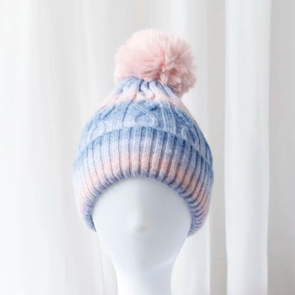 2024 tie dyed fun Ball stripe Wool hats Men's hat Knitted Women Badminton cap y2k skiing cap Halloween Hat Winter Hat Wholesale