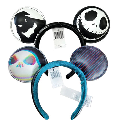 New Halloween Mickey Minnie Mouse Ears Headband Holiday Party Cosplay Hairband EARS COSTUME Plush Adult/Kids Headband Gift
