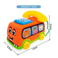 Kids's Telephone Bus Car Montessori Educational Toy for Toddlers over 1 Year Keyboard Intelligence Improvement Car Toys