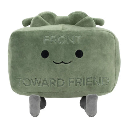 Popula20CM Clay the Claymore Plush Doll Kawaii Green Square Doll Pillow Accessories Gift Collection Model For Kid Birthday Gifts