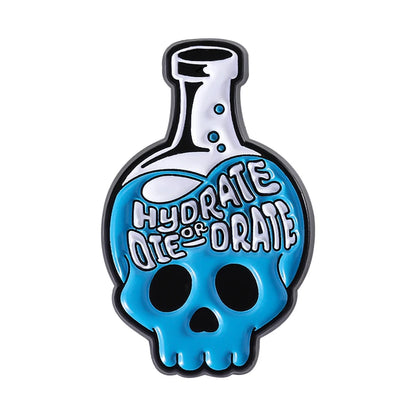 Cartoon Happiness Potion Enamel Pin Matcha Girlie Ghost Coffee Halloween Drink Crush Soda Juice Brooch Lapel Badge Jewelry Gifts