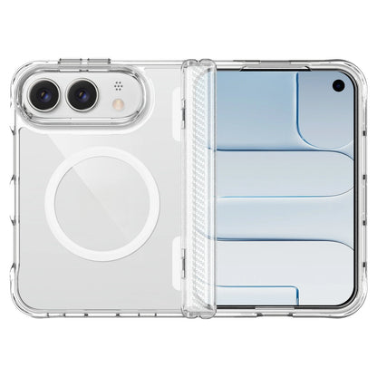 Magnetic Anti-Drop Transparent Phone Case for iPhone Ultra 18 Fold Wide Hinge Protection‌ For Magsafe Shockproof Slim fit Cover
