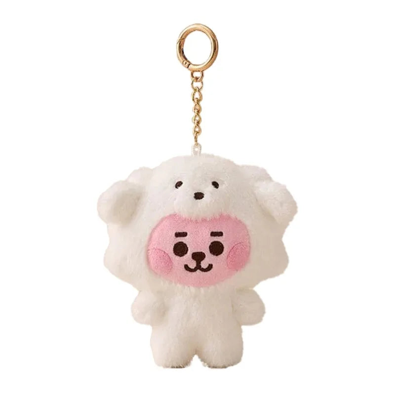 BT21 Koya Shooky Chimmy Cooky mang tata cute and creative kawaii plush keychains and bag charms, adorable doll gifts wholesale