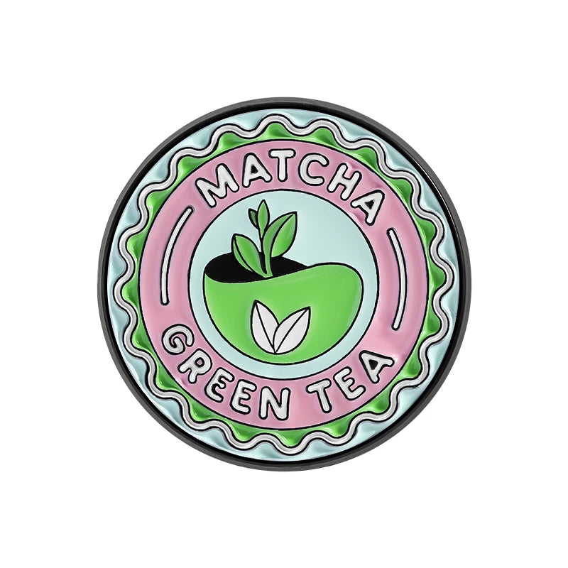 Cartoon Happiness Potion Enamel Pin Matcha Girlie Ghost Coffee Halloween Drink Crush Soda Juice Brooch Lapel Badge Jewelry Gifts