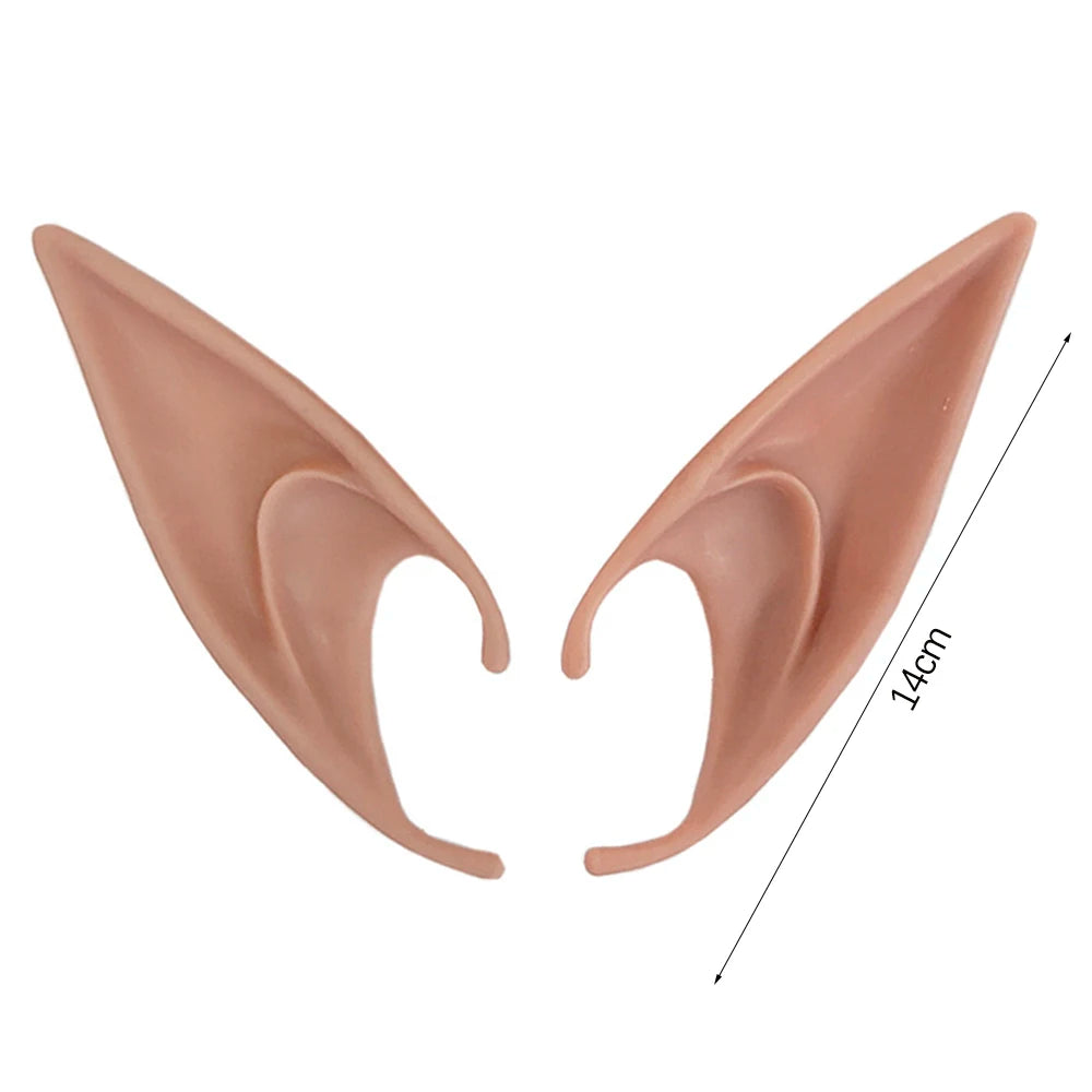 Halloween Elf Ears Latex Simulation Ears Props Fairy Angel Cosplay Mask Halloween Costume Accessories Mascaras Halloween Party